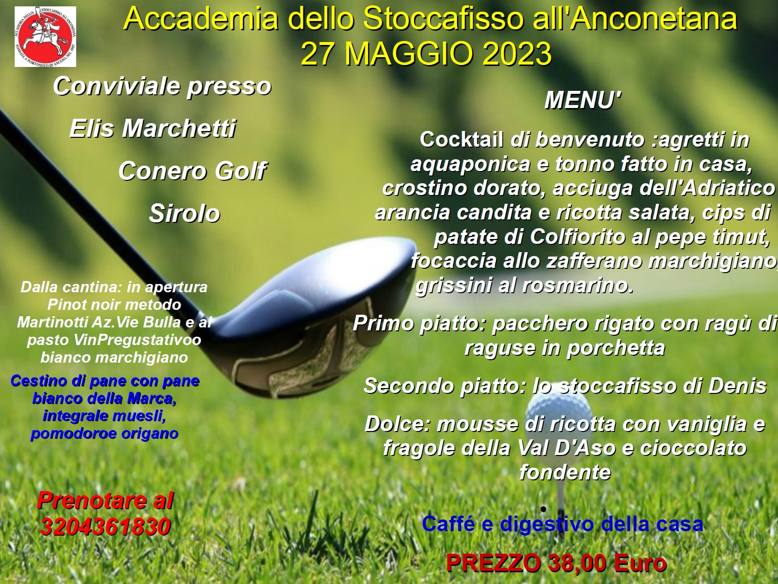 Elis Marchetti Conero Golf Club, maggio 2023
